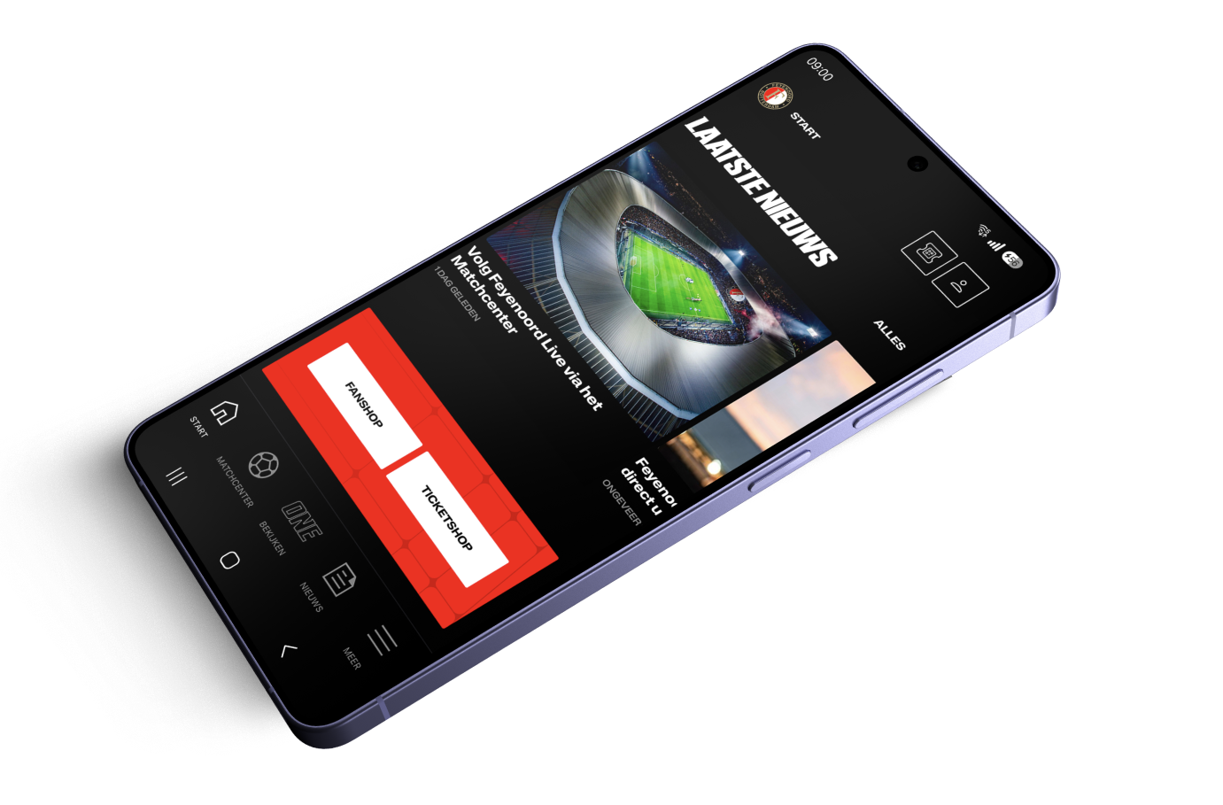 Mobiele app voorbeeld