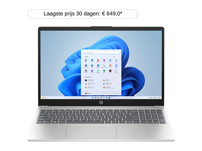 HP Laptop 15-fc0872nd - 15.6 Inch Full Hd Amd Ryzen 7 7730u 16 Gb 512 Radeon™ Onboard Graphics